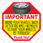 Generic Tire Re-torque Reminder Service Stickers - StickerPla.net