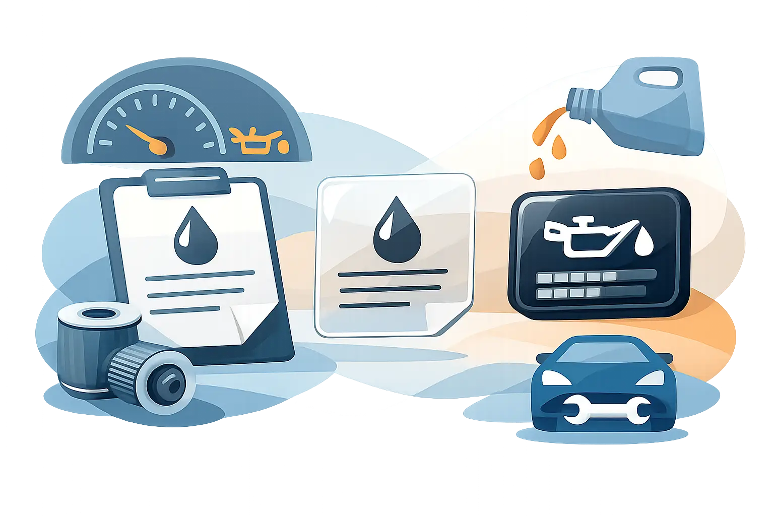 Mixed Materials Oil Change Stickers Explained