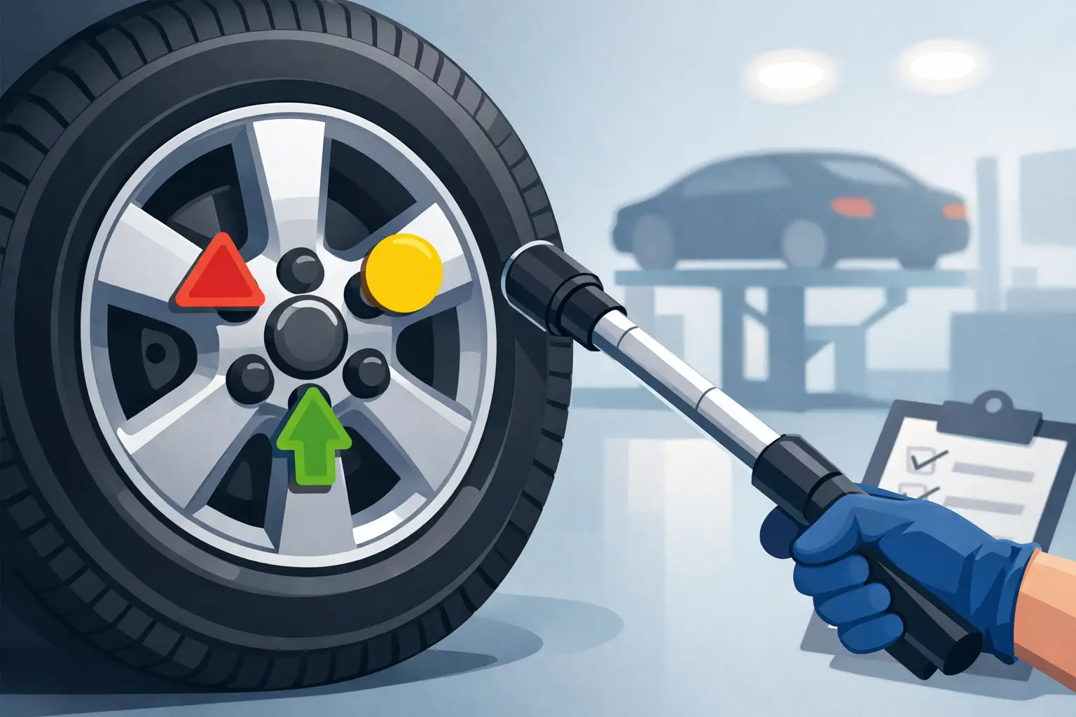 Tire Re Torque Stickers That Get Noticed