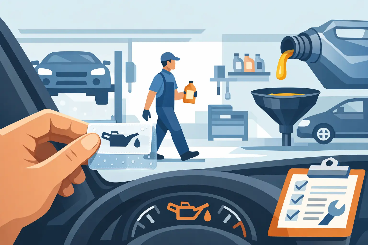 Oil Stickers That Keep Service Bays Moving