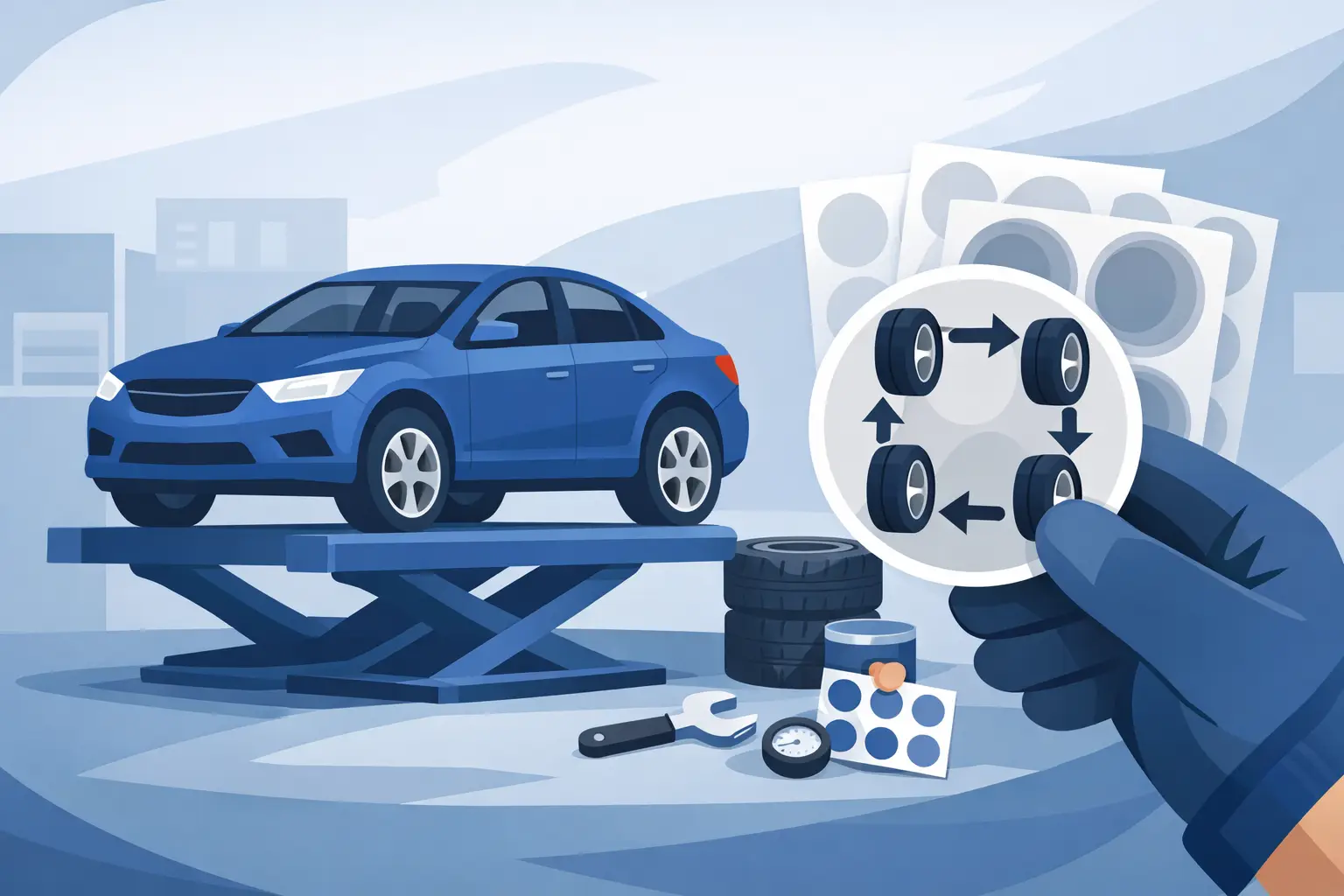 Tire Rotation Stickers That Bring Cars Back