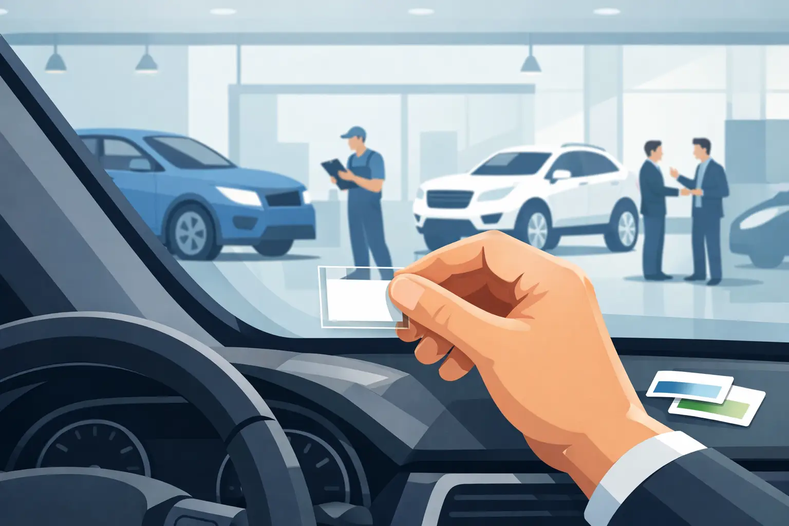 How Dealerships Use Windshield Service Labels