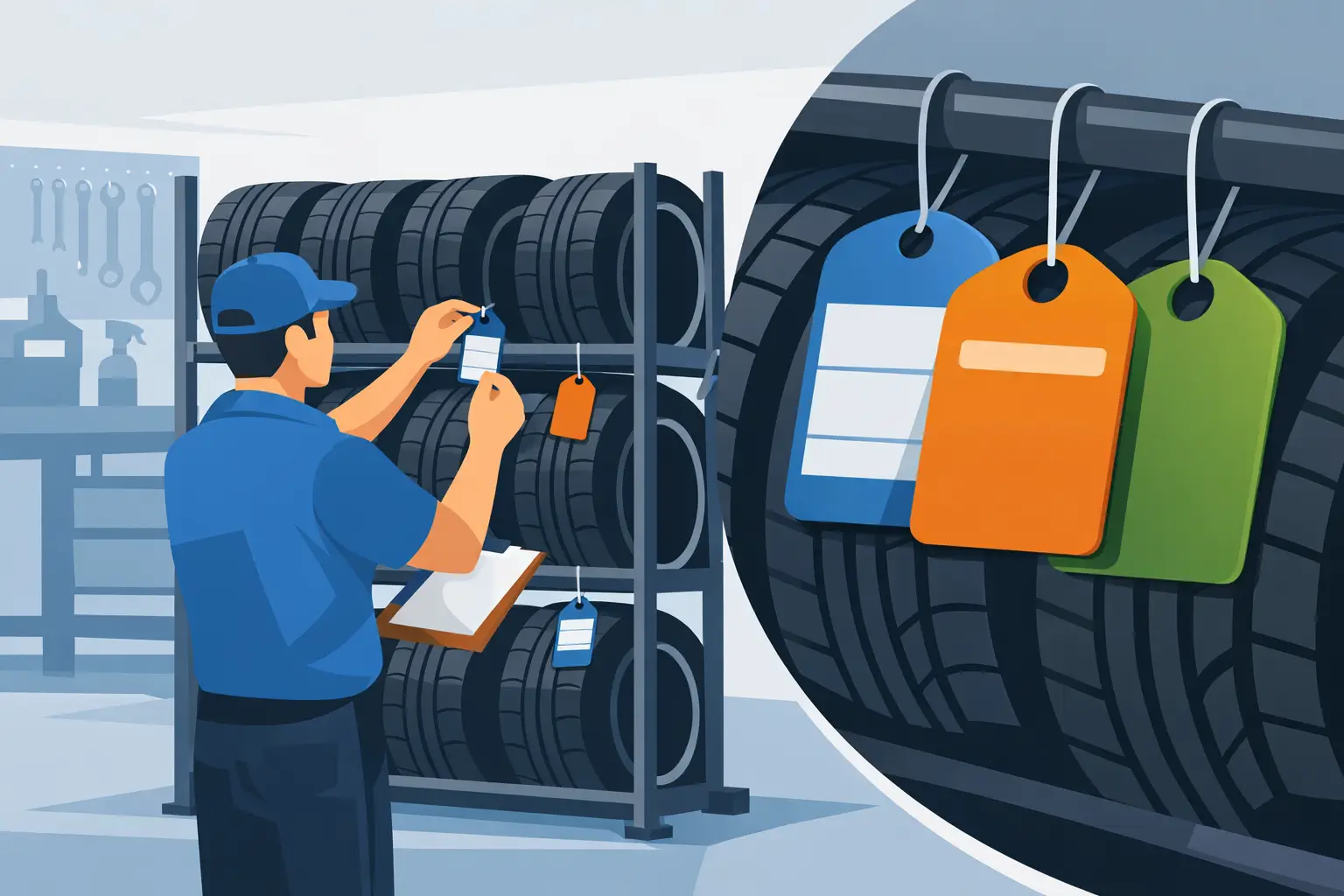 Organize Your Shop With Tire Storage Tags