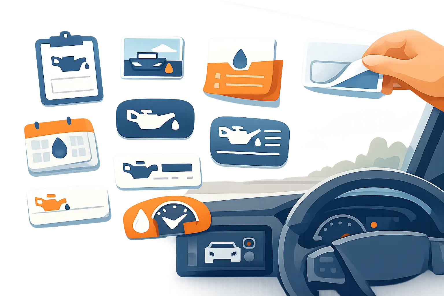 10 Oil Change Reminder Sticker Examples