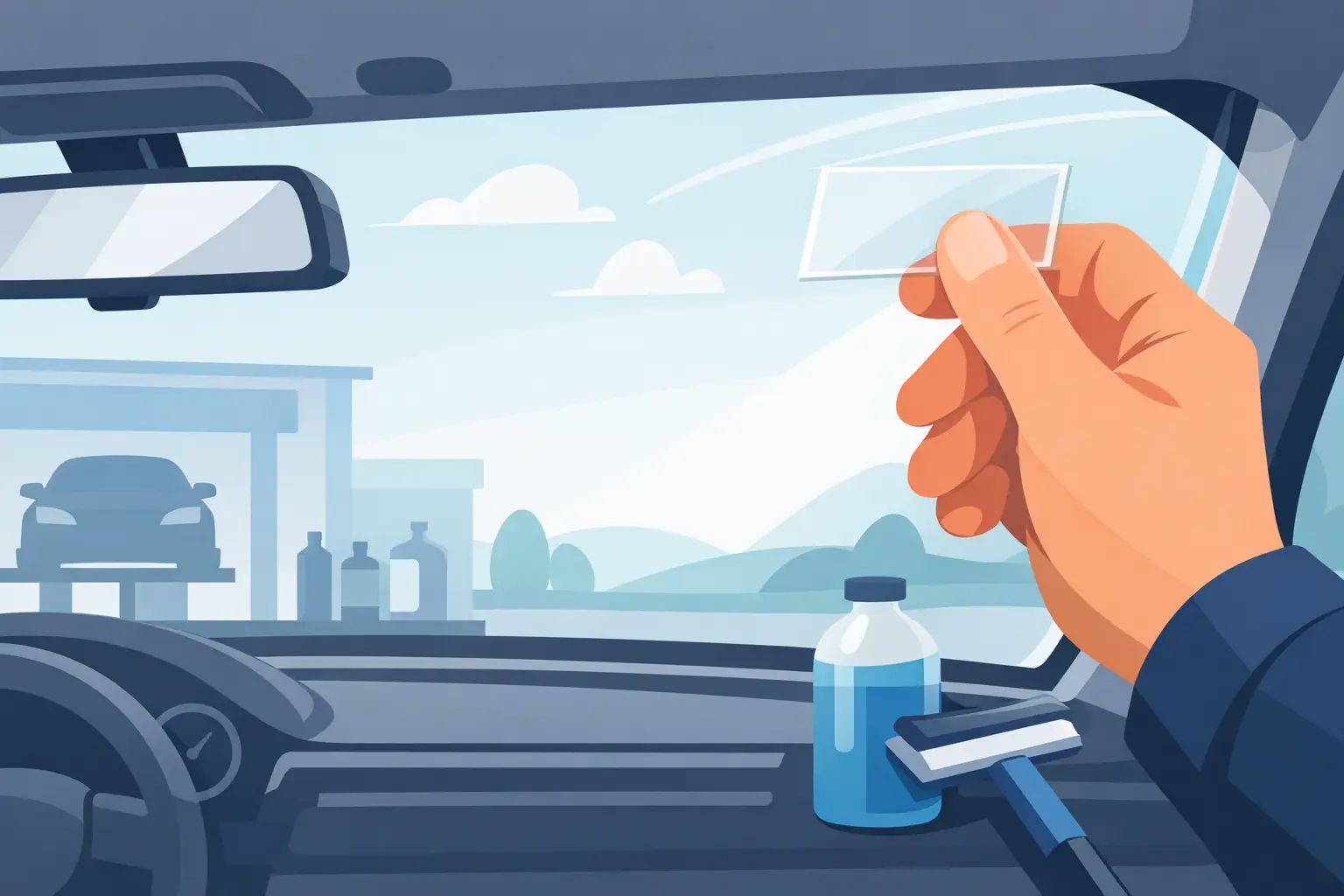 How to Apply Windshield Maintenance Labels