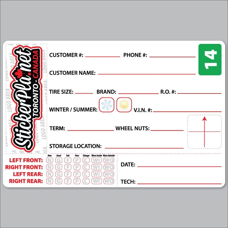 Tire Storage Stickers: The 60-Second Inventory System