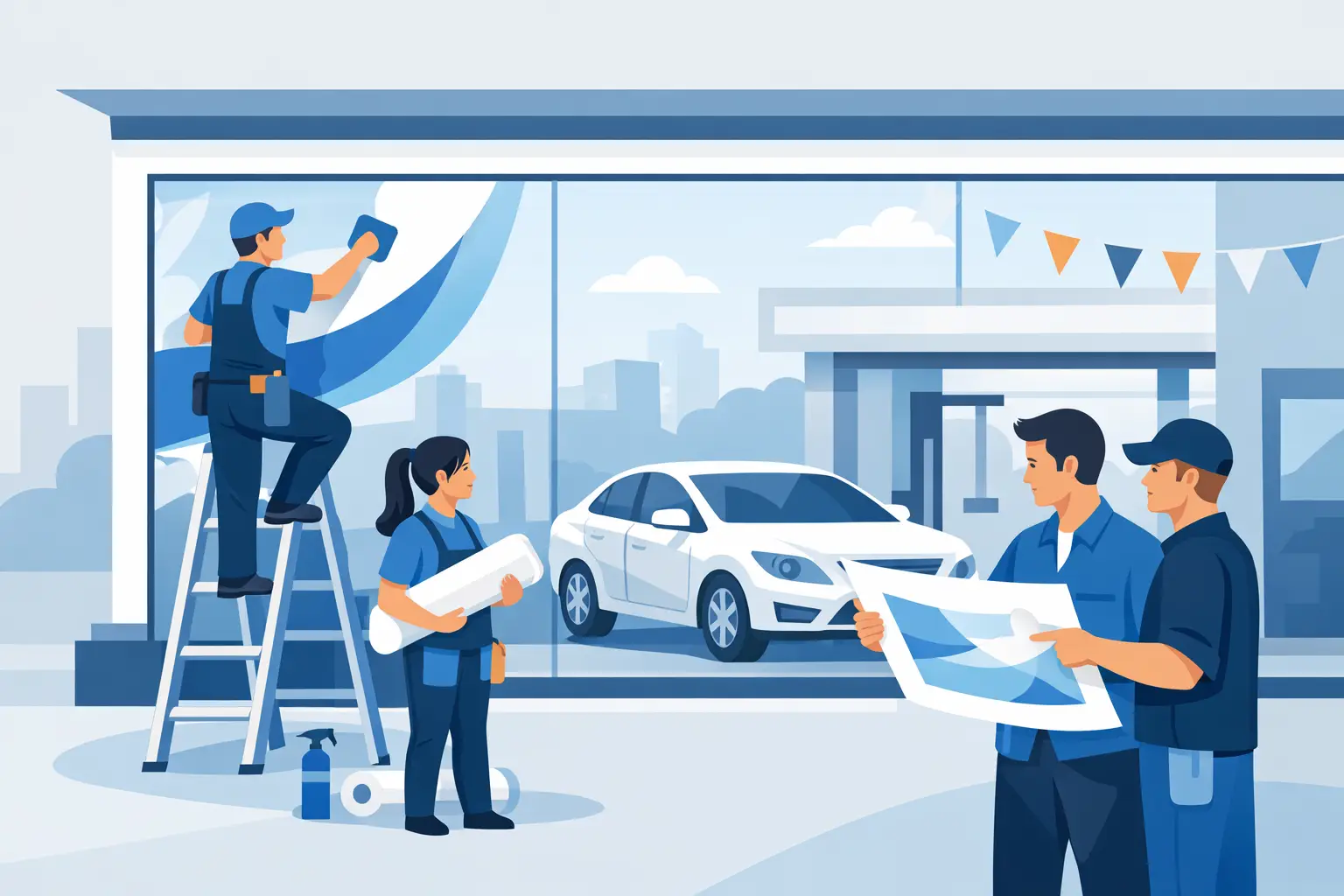 Dealership Window Graphics Guide for Service Teams