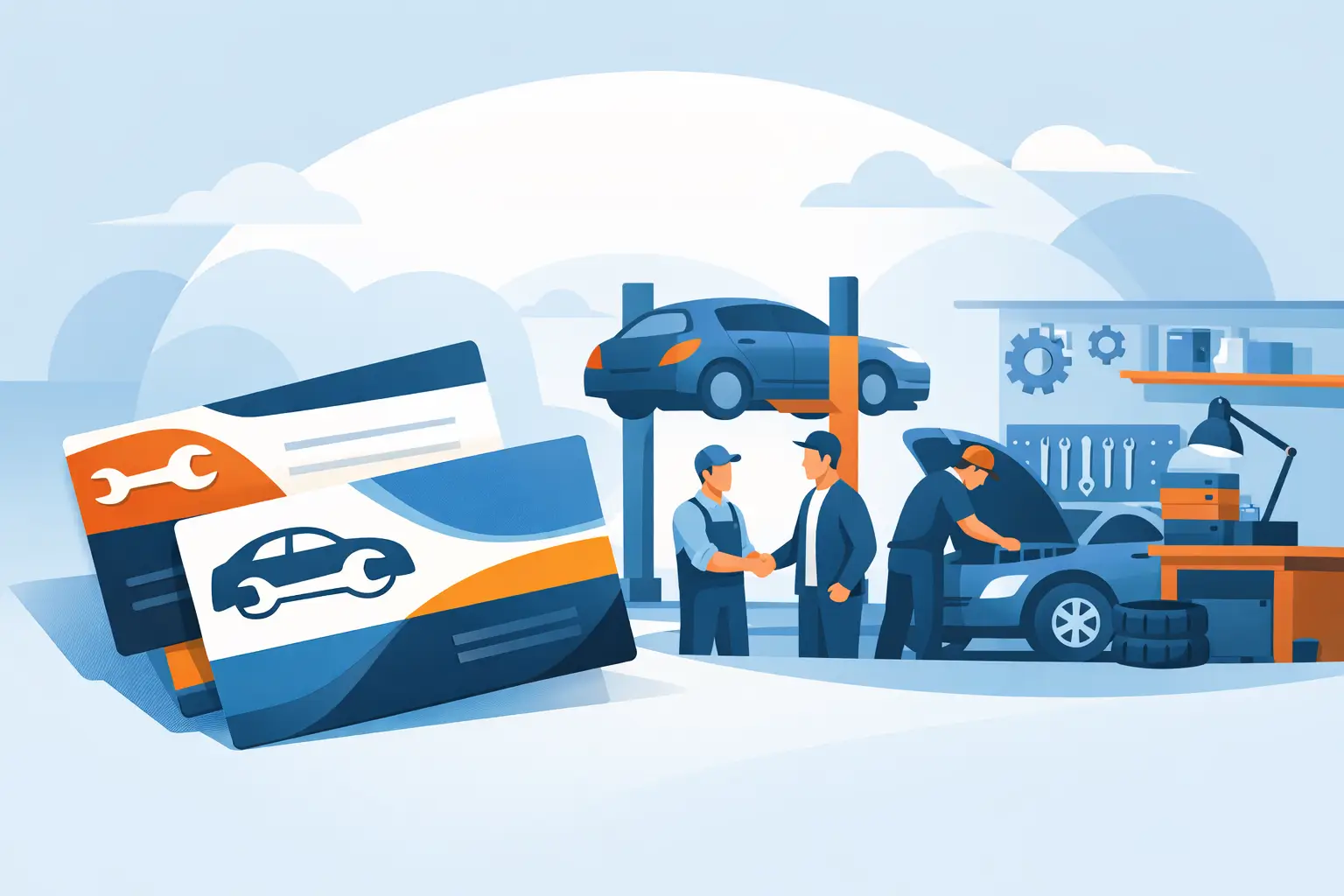 Repair Shop Business Cards That Bring Work Back