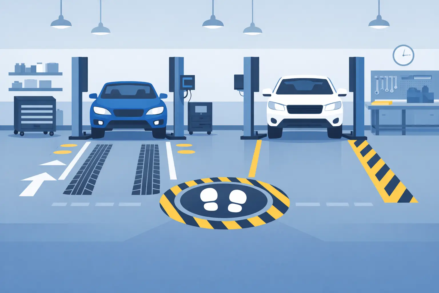 Service Bay Floor Graphics Example Guide