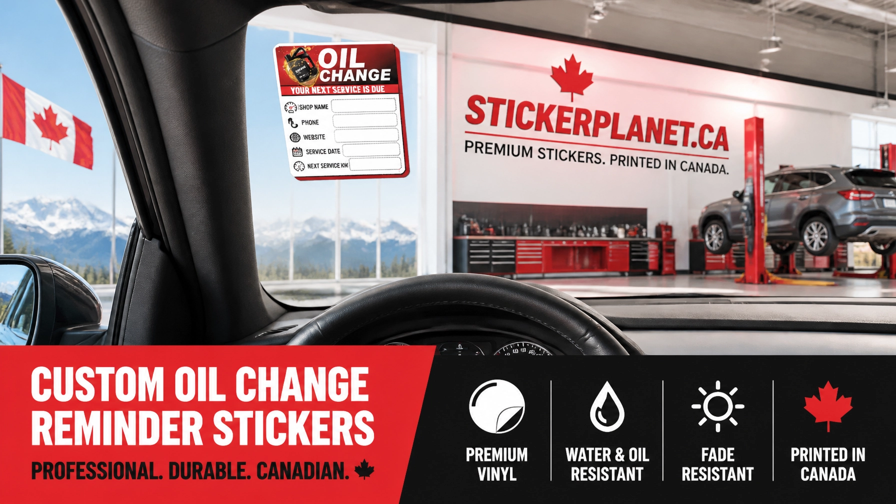 Why Custom Oil Change Stickers Matter for Repeat Service in Canada